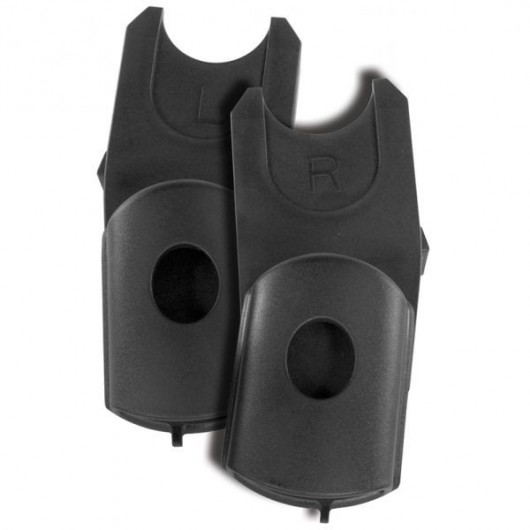 Poussette double évolutive Contours Curve Grise - 2 Coques Cybex Aton 5 Deep Black