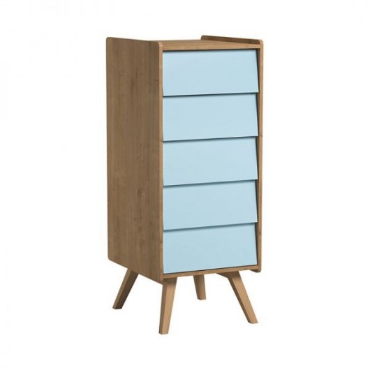 Chambre complète Vox Vintage Oak/Blue lit bébé