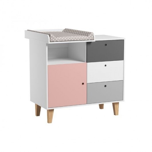 Chambre complète Vox Baby Concept White/Grey/Pink
