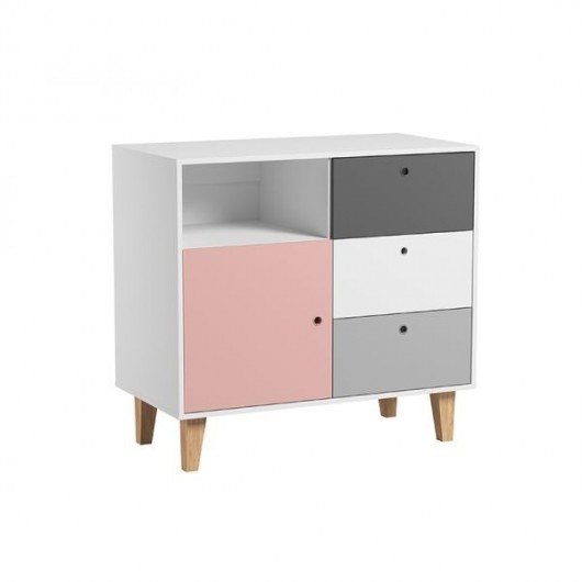 Chambre complète Vox Baby Concept White/Grey/Pink
