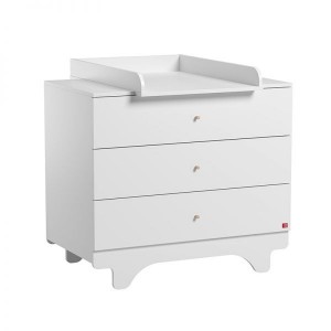 Commode Vox Baby Playwood White avec plan à langer White