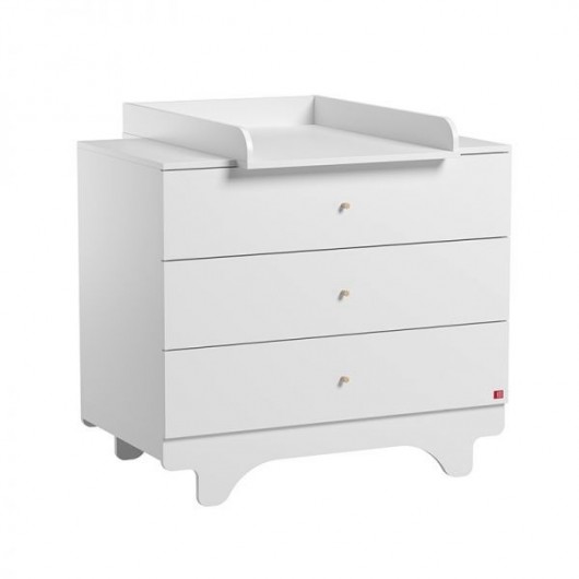 Commode Vox Baby Playwood White avec plan à langer White