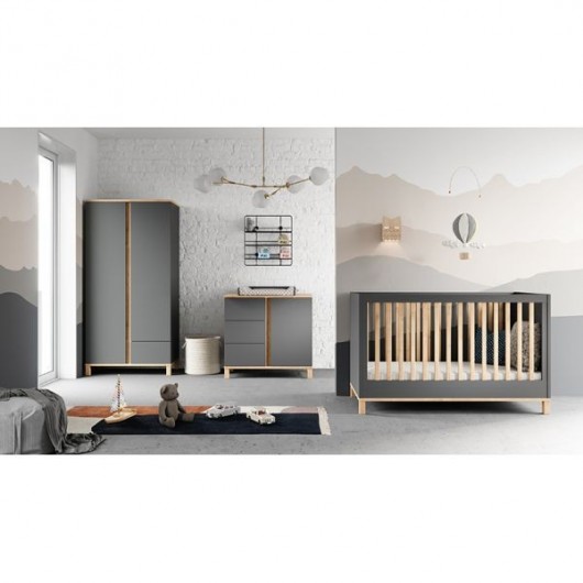 Lit évolutif Vox Baby Altitude Graphite/Oak 70 x 140
