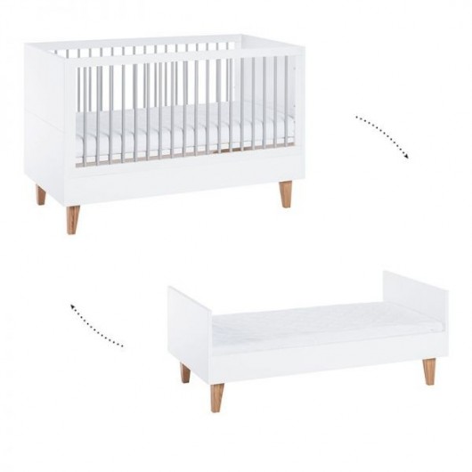 Lit évolutif Vox Baby Concept 70 x 140 white/graphite