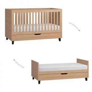 Lit évolutif Vox Baby Simple Oak 70 x 140