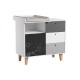 Commode et plan à langer Vox Baby Concept White/Grey/Black 