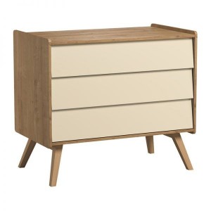 Commode 3 tiroirs Vox Baby Vintage Oak/Yellow