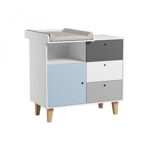 Chambre complète Vox Baby Concept White / White / Graphite / Grey / Sky Blue