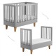 Lit bébé évolutif 70x140 Lounge Vox Baby Gris clair