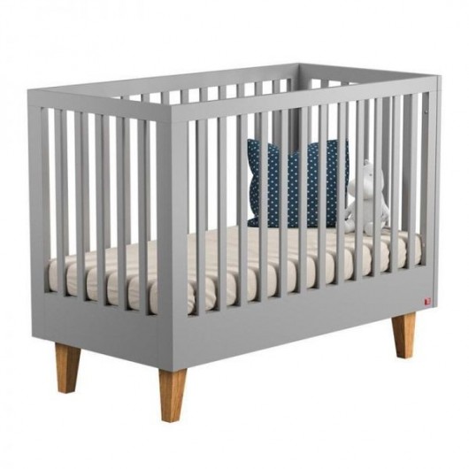 Lit bébé évolutif 70x140 Lounge Vox Baby Gris clair