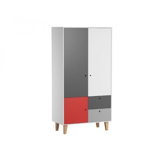 Chambre complète Vox Baby Concept White / White / Graphite / Grey / Red
