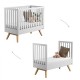 Lit évolutif Vox Baby Nautis White/Oak 70 x 140