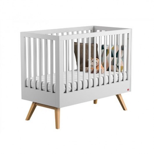 Lit évolutif Vox Baby Nautis White/Oak 70 x 140