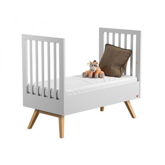 Lit évolutif Vox Baby Nautis White/Oak 70 x 140