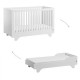 Lit évolutif Vox Baby Playwood 140 X 70 cm White avec kit de transformation