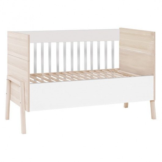 Lit évolutif Spot Baby 60X120 cm blanc/acacia Vox Baby