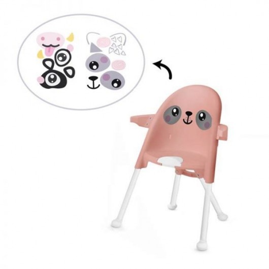 Chaise haute évolutive Kinderkraft Pini pink