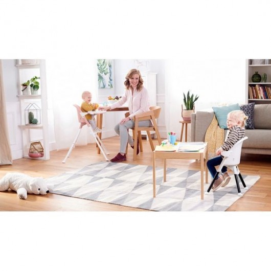 Chaise haute évolutive Kinderkraft Pini pink
