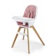 Chaise haute 2 en 1 Kinderkraft Tixi pink