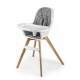 Chaise haute 2 en 1 Kinderkraft Tixi grey