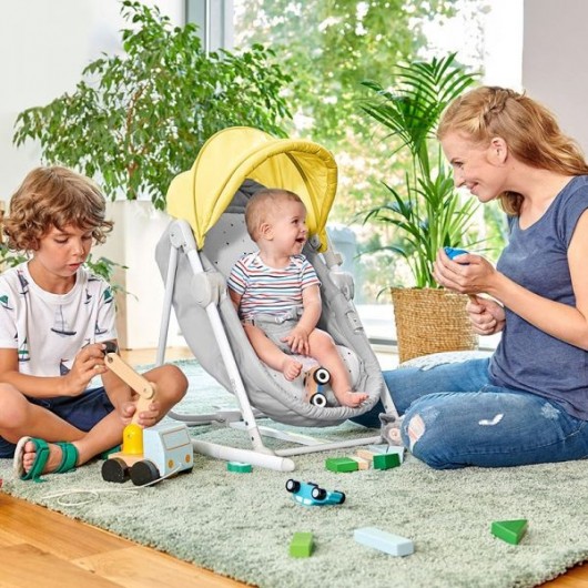 Berceau 5 en 1 Kinderkraft Unimo yellow