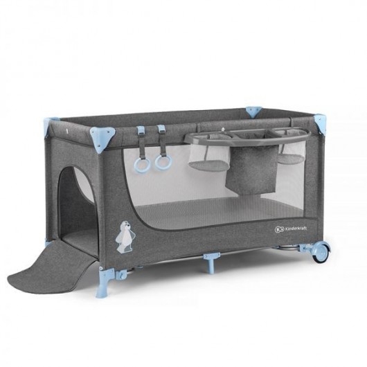 Lit Pliant Kinderkraft Joy Blue avec accessoires