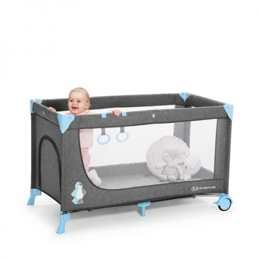 Lit Pliant Kinderkraft Joy Blue avec accessoires