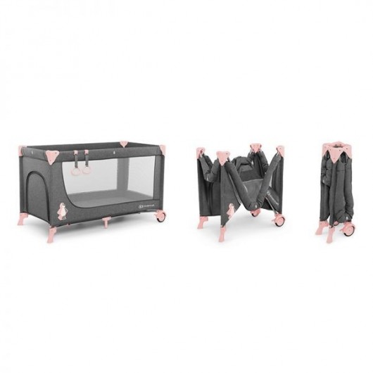 Lit Pliant Kinderkraft Joy New Pink avec accessoires