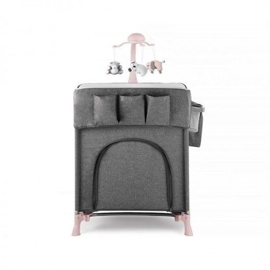 Lit Pliant Kinderkraft Joy New Pink avec accessoires