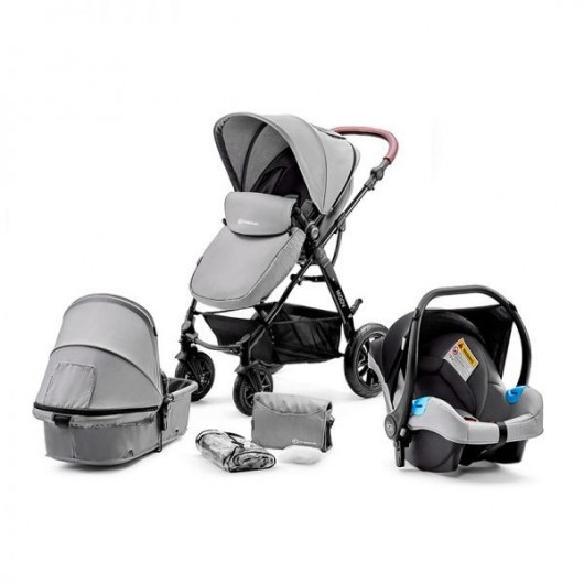 Poussette 3 en 1 Kinderkraft pas cher : Poussette 3 en 1 Kinderkraft Moov  Grey