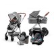 Poussette 3 en 1 Kinderkraft Veo grey