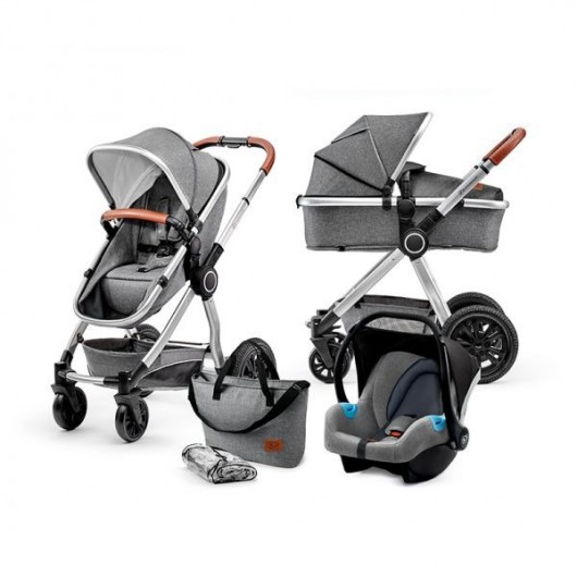 KINDERKRAFT Poussette combinée 3 en 1 Prime Lite pas cher 