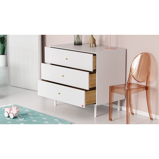 Chambre complète Vox Baby Cute White avec lit bébé
