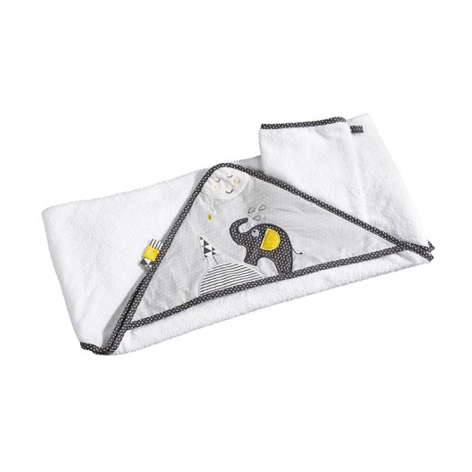 Cape de bain Sauthon Babyfan 75 x 75 cm