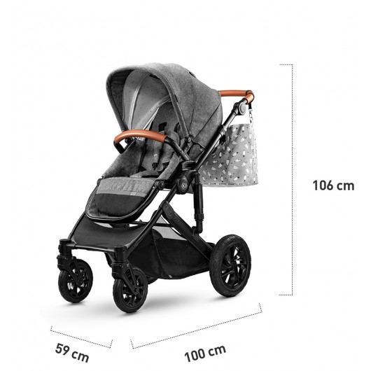 Poussette 3 en 1 Kinderkraft Prime grey 2020