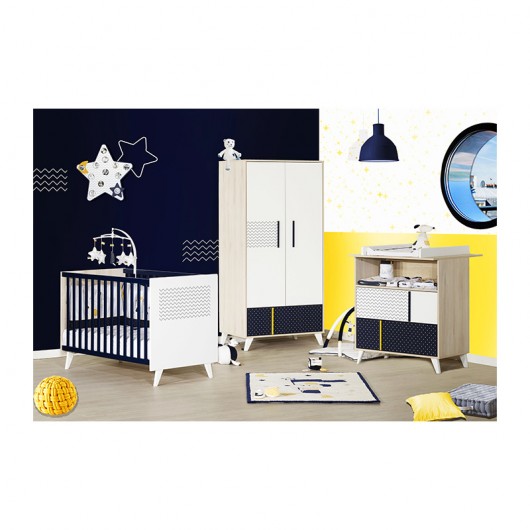 Lit Bebe Sauthon Hello 1 X 60 Cm Sauthon Cabriole Bebe