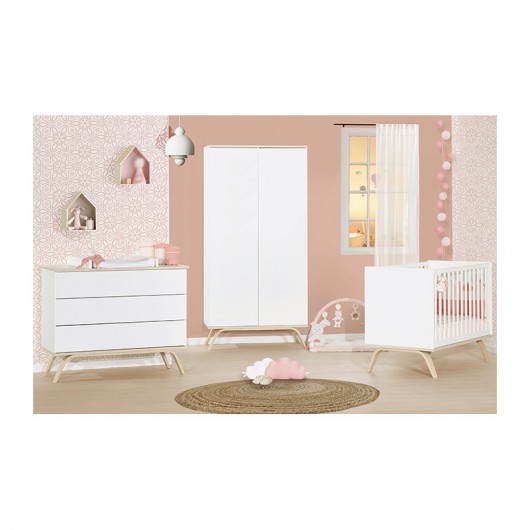 Lit Bebe Sauthon Serena 1 X 60 Cm Sauthon Cabriole Bebe