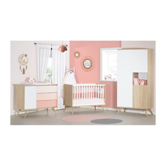 Lit Bebe Sauthon Seventies 1 X 60 Cm Sauthon Cabriole Bebe