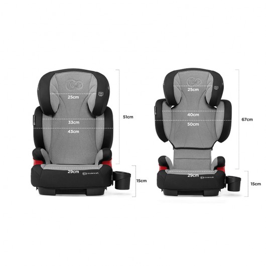 Siège auto isofix Kinderkraft Unity grey