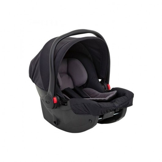 Poussette double évolutive Graco Stadium Duo black grey + 1 coque Graco SnugEssentials I-size Midnight Black