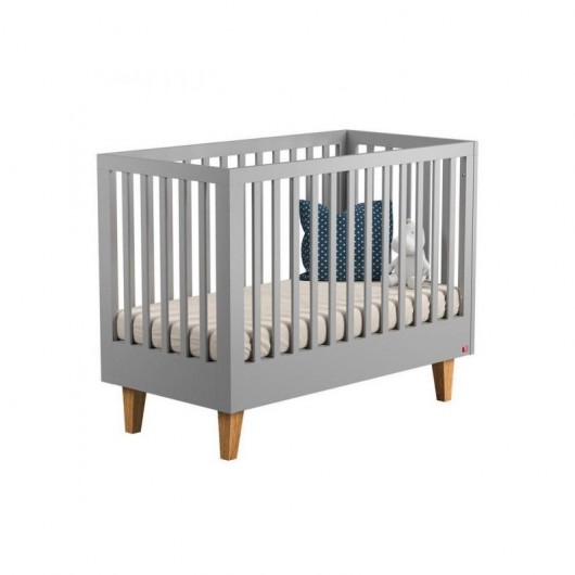 Chambre complète Vox Baby Lounge Gris Clair avec lit évolutif 70 x 140 cm