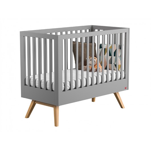 Chambre complète Vox Baby Nautis Grey/Oak avec lit évolutif 70 x 140 cm