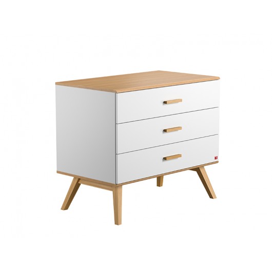 Chambre complète Vox Baby Nautis White/Oak avec lit évolutif 70 x 140 cm