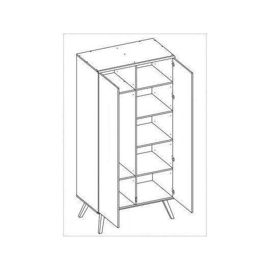 Chambre complète Vox Baby Nature Gris foncé avec lit évolutif 70 x 140 cm