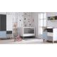 Chambre complète évolutive Vox Baby Concept White/Graphite/Grey/Sky blue avec lit 70 x 140 cm