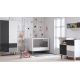 Chambre complète évolutive Vox Baby Concept White/Grey/Black avec lit 70 x 140 cm