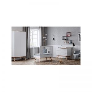 Chambre complète évolutive Vox Baby Nature Blanc avec lit 70 x 140 cm