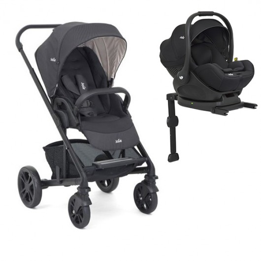 Poussette Combinee Joie Chrome I Level Coal Joie Cabriole Bebe