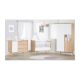 Chambre complète Sauthon Seventies - Version tiroirs décor bois