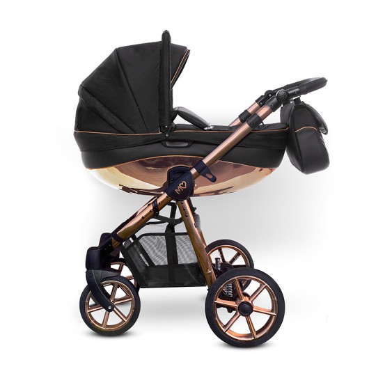 Poussette combinée Mommy - nacelle Glossy Rose Gold